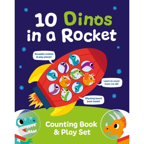 Gemini Books Group Ltd 10 Dinos in a Rocket (bok, board book, eng)