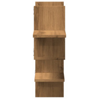 Produktbild för Vägghylla ek 124,5x18x60,5 cm konstruerat trä