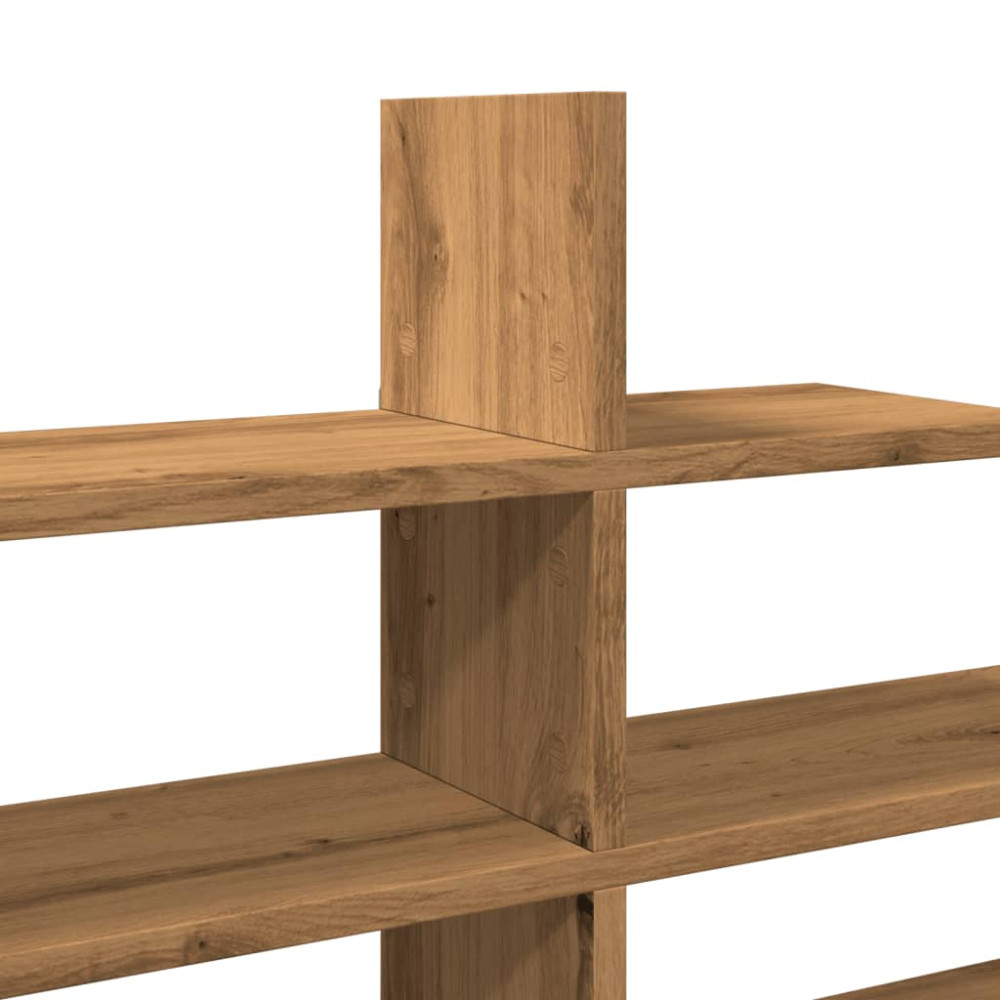 Produktbild för Vägghylla ek 124,5x18x60,5 cm konstruerat trä