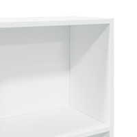 Produktbild för Bokhylla vit 60x24x176 cm konstruerat trä