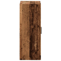 Produktbild för Väggskåp åldrat trä 69,5x34x90 cm konstruerat trä