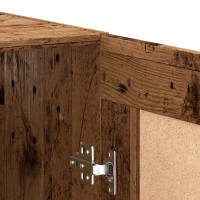 Produktbild för Väggskåp åldrat trä 69,5x34x90 cm konstruerat trä
