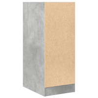 Produktbild för Apoteksskåp betonggrå 30x41x77,5 cm konstruerat trä