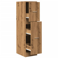 Produktbild för Apoteksskåp ek 30x41x118 cm konstruerat trä