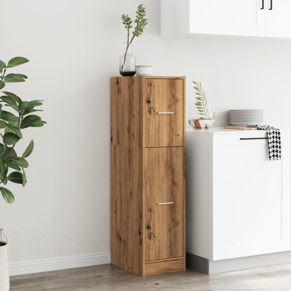 Produktbild för Apoteksskåp ek 30x41x118 cm konstruerat trä