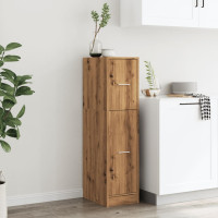 Produktbild för Apoteksskåp ek 30x41x118 cm konstruerat trä