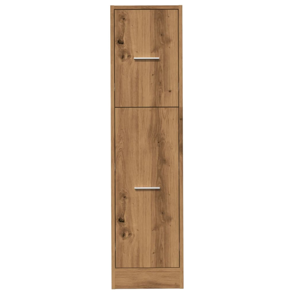 Produktbild för Apoteksskåp ek 30x41x118 cm konstruerat trä