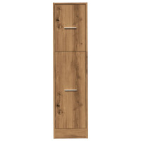 Produktbild för Apoteksskåp ek 30x41x118 cm konstruerat trä