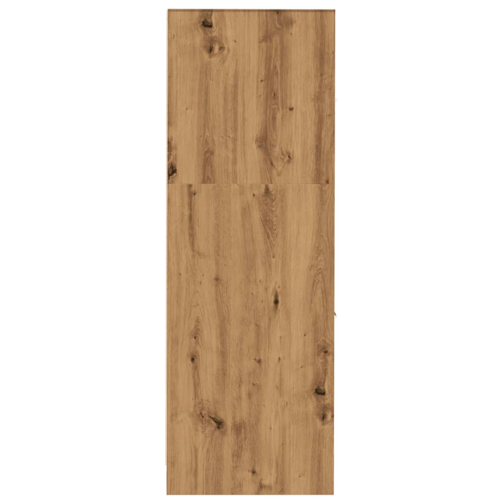 Produktbild för Apoteksskåp ek 30x41x118 cm konstruerat trä