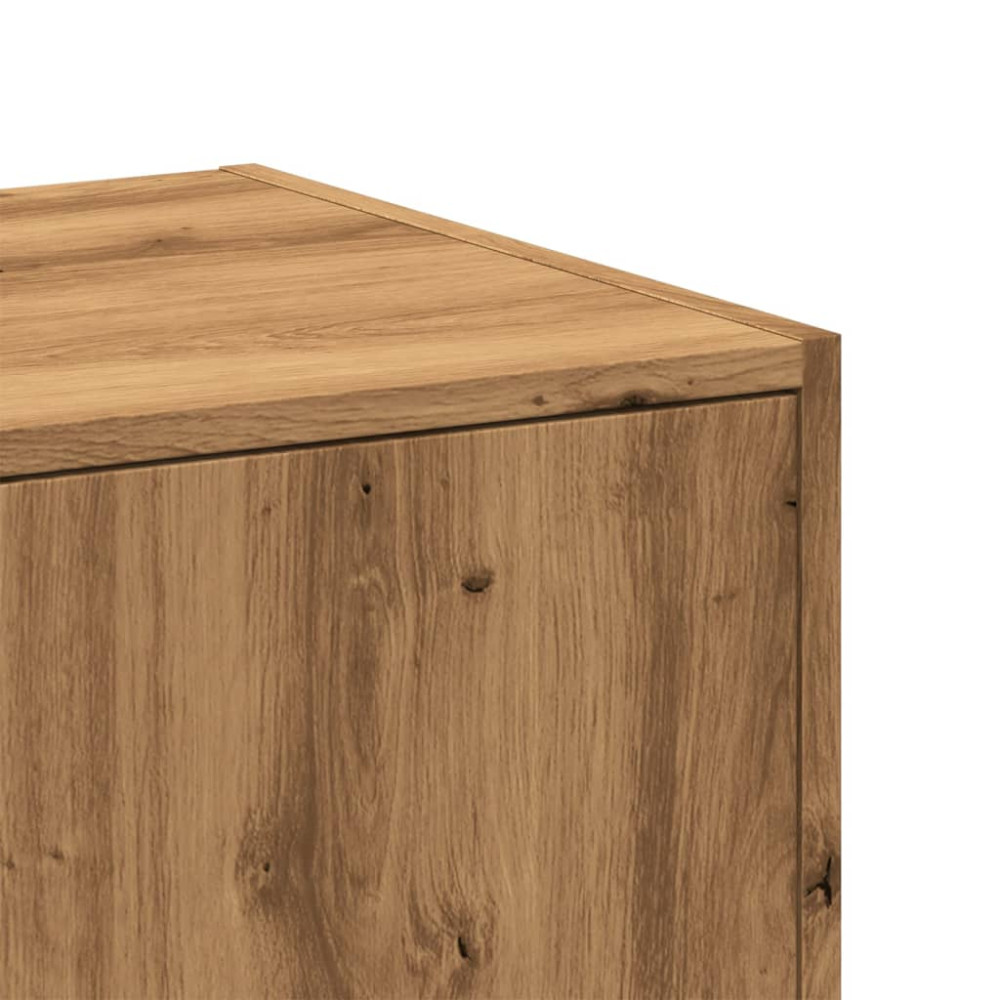 Produktbild för Apoteksskåp ek 30x41x118 cm konstruerat trä