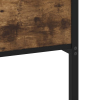 Produktbild för Sängram utan madrass metall rökfärgad ek 180x200 cm