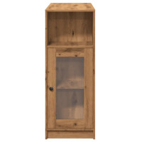 Produktbild för Barbord med hyllor artisian-ek 101x40x103,5 cm konstruerat trä