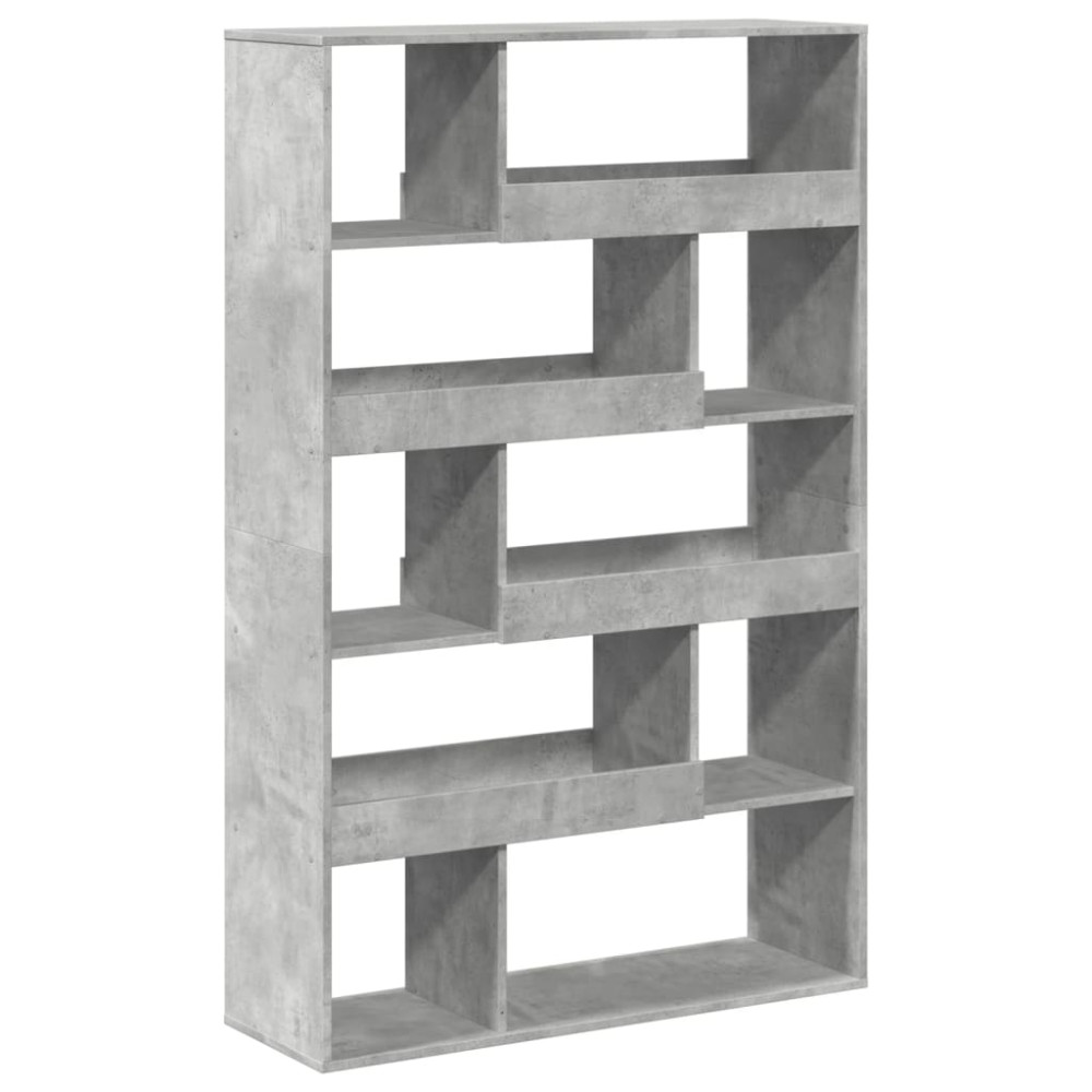 Produktbild för Rumsavdelare betonggrå 100x33x156,5 cm konstruerat trä