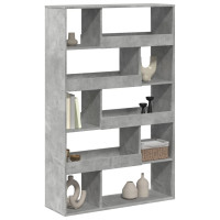 Produktbild för Rumsavdelare betonggrå 100x33x156,5 cm konstruerat trä