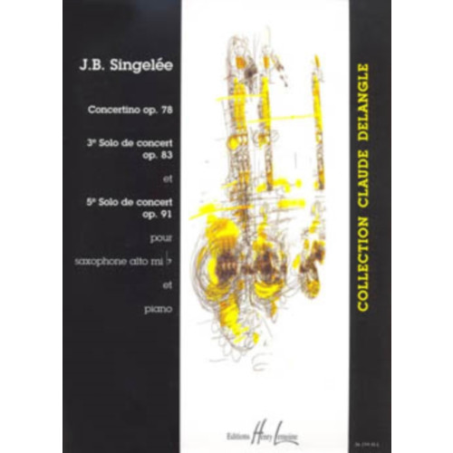 FABER MUSIC SOLOS DE CONCERT OP78 ALTO SAXOPHONE & P (häftad, eng)