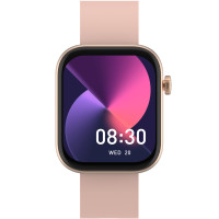 Produktbild för Bluetooth AMOLED Smart Watch Rosa / Beige