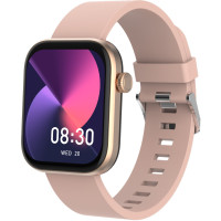 Produktbild för Bluetooth AMOLED Smart Watch Rosa / Beige