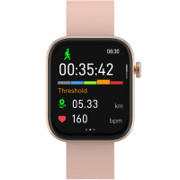 Produktbild för Bluetooth AMOLED Smart Watch Rosa / Beige