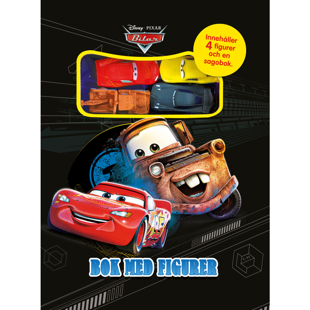Produktbild för Disney - Cars (4 figurer och bok) (bok)