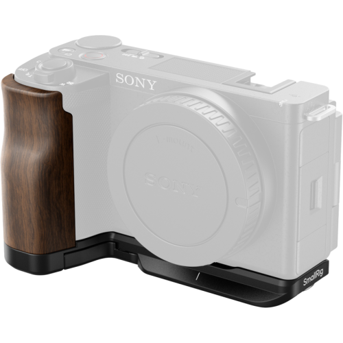 SMALLRIG SmallRig 4864 L-Shape Mount Plate with Wooden Handle for Sony ZV-E10 II