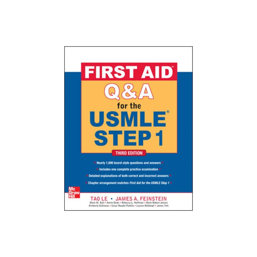 Produktbild för First Aid Q&A for the USMLE Step 1, Third Edition (häftad, eng)