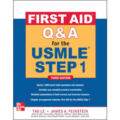 McGraw-Hill Education - Europe First Aid Q&A for the USMLE Step 1, Third Edition (häftad, eng)
