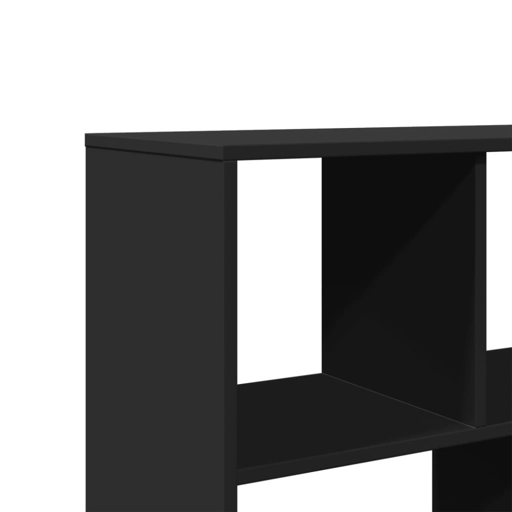 Produktbild för Bokhylla svart 100x33x156,5 cm konstruerat trä