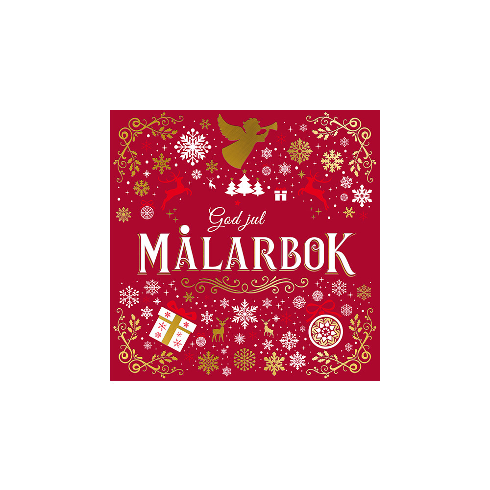 Produktbild för God jul : målarbok (häftad)