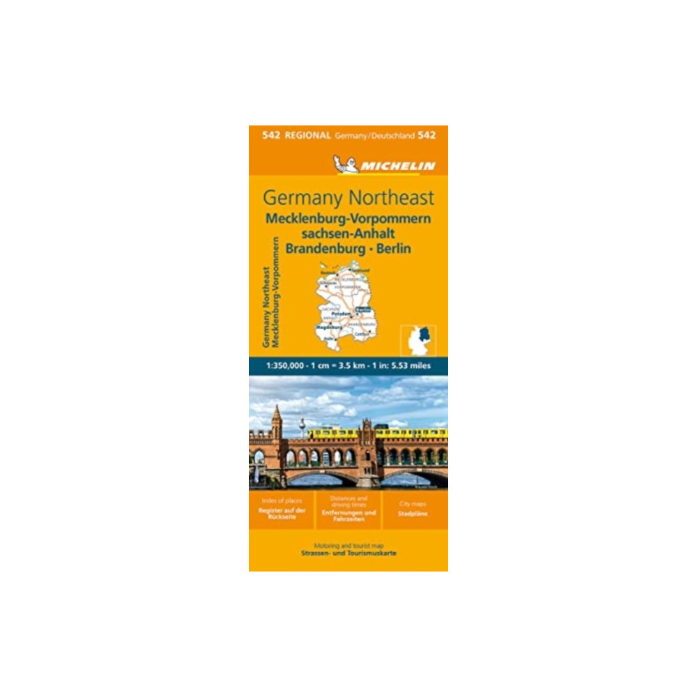 Produktbild för Germany Northeast - Michelin Regional Map 542