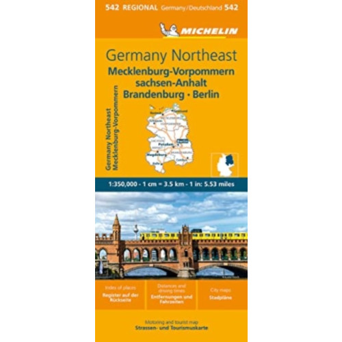 Michelin Editions Des Voyages Germany Northeast - Michelin Regional Map 542