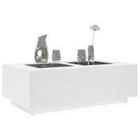 Produktbild för Soffbord med Infinity LEDs vit 116x69x40 cm