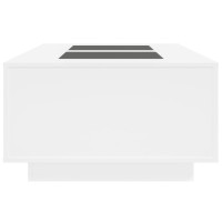 Produktbild för Soffbord med Infinity LEDs vit 116x69x40 cm