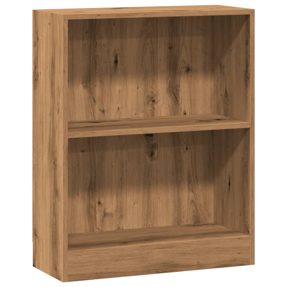 Produktbild för Bokhylla ek 60x24x76 cm konstruerat trä