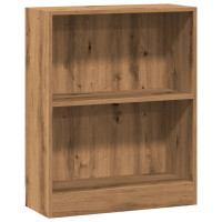 Produktbild för Bokhylla ek 60x24x76 cm konstruerat trä