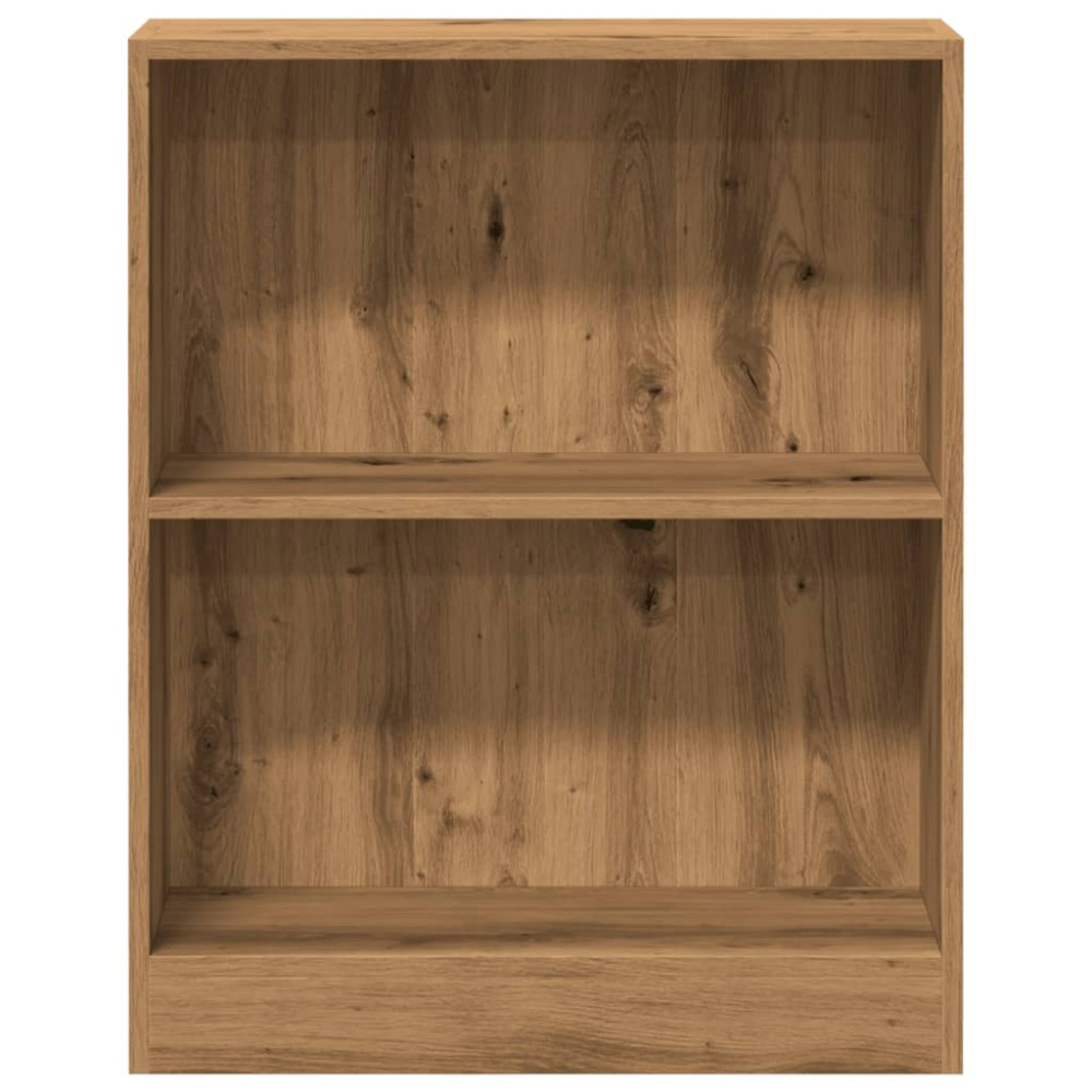 Produktbild för Bokhylla ek 60x24x76 cm konstruerat trä