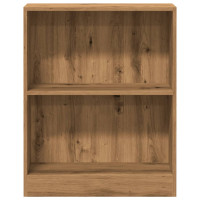 Produktbild för Bokhylla ek 60x24x76 cm konstruerat trä