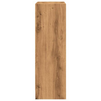 Produktbild för Bokhylla ek 60x24x76 cm konstruerat trä