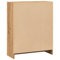 Produktbild för Bokhylla ek 60x24x76 cm konstruerat trä