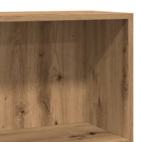Produktbild för Bokhylla ek 60x24x76 cm konstruerat trä