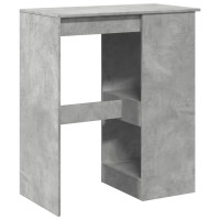 Produktbild för Barbord med hyllor betonggrå 90x47,5x103,5 cm konstruerat trä