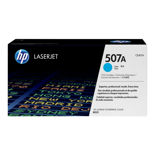 Hewlett-Packard HP 507A - cyan - original - LaserJet - tonerkassett (CE401A)