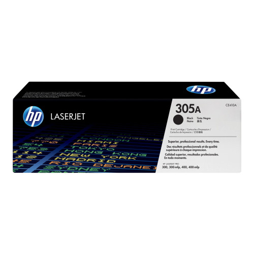 Hewlett-Packard HP 305A - svart - original - LaserJet - tonerkassett (CE410A)