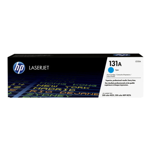 Hewlett-Packard HP 131A - cyan - original - LaserJet - tonerkassett (CF211A)