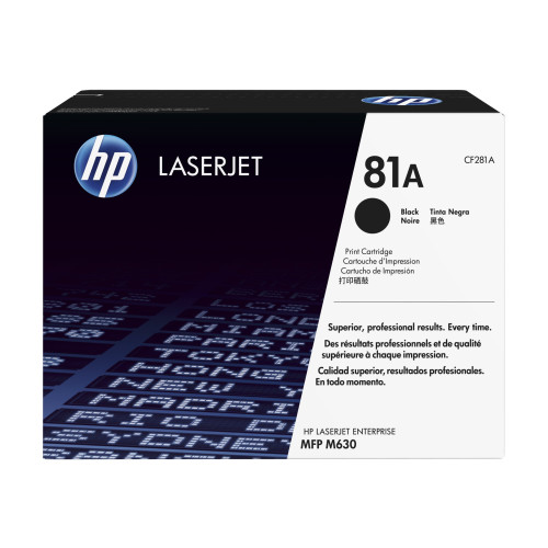 Hewlett-Packard HP 81A - svart - original - LaserJet - tonerkassett (CF281A)