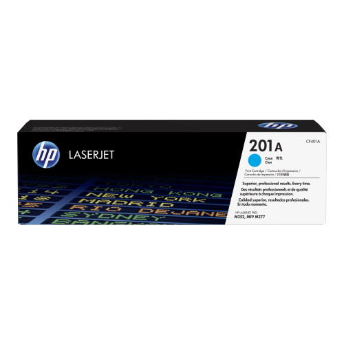 Hewlett-Packard HP 201A - cyan - original - LaserJet - tonerkassett (CF401A)