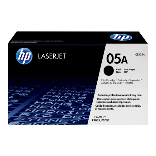 Hewlett-Packard HP 05A - svart - original - LaserJet - tonerkassett (CE505A)