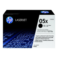 Produktbild för HP 05X - Lång livslängd - svart - original - LaserJet - tonerkassett (CE505X)