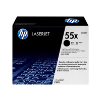 Produktbild för HP 55X - Lång livslängd - svart - original - LaserJet - tonerkassett (CE255X)