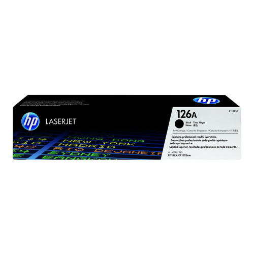 Hewlett-Packard HP 126A - svart - original - LaserJet - tonerkassett (CE310A)