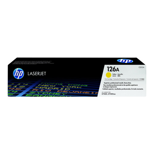 Hewlett-Packard HP 126A - gul - original - LaserJet - tonerkassett (CE312A)